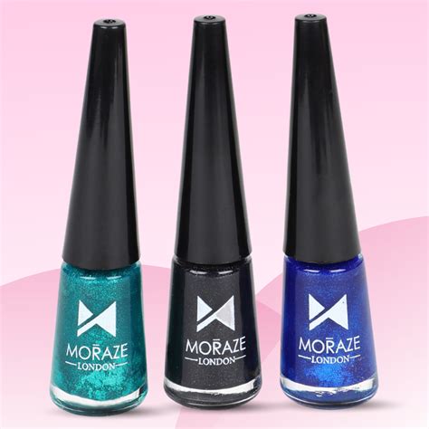 3 Glamorous Glittery Eyeliners Kit - Green, Black, Blue – Moraze Cosmetics