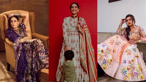 In Pics Kareena Kapoor to Sonam Kapoor celebs ace traditional wear for ...