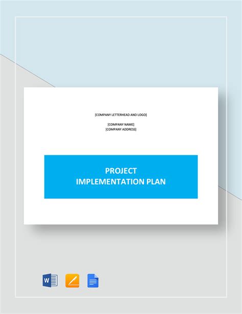 Image result for Project Implementation Plan Template