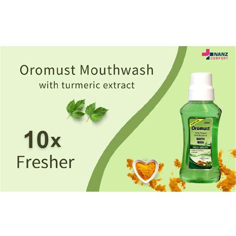 Buy OROMUST MOUTHWASH FRESH BREATH, ALCOHOL FREE, EXTRA WHITENING 250 ...