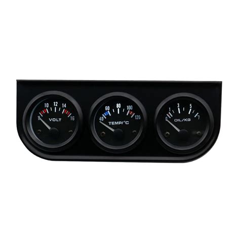 Buy Bodbii 52mm Gauge Kit Water Temp Gauge Oil Pressure Voltage Gauge ...