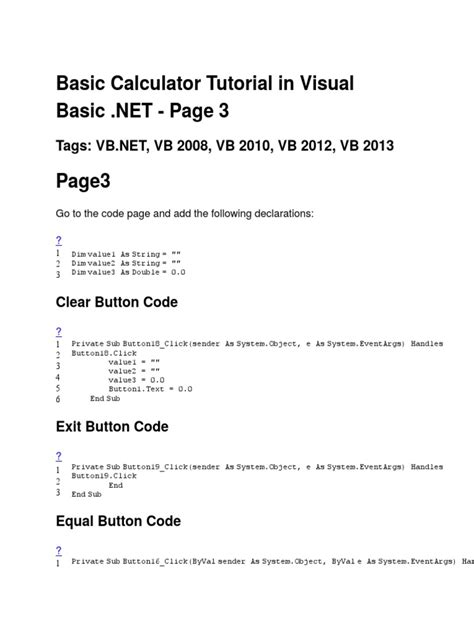 Image result for Visual Basic Calculator Form