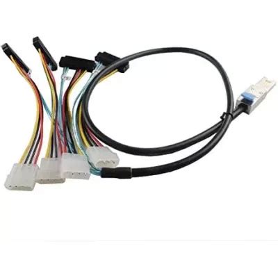 Mini-SAS SFF-8088 26P to 4 X SAS SFF-8482 29 Pin with Power Cable 3 Meter