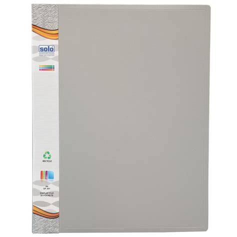 Solo Display File, Presentation Folder with Clear Document Sleeve ...