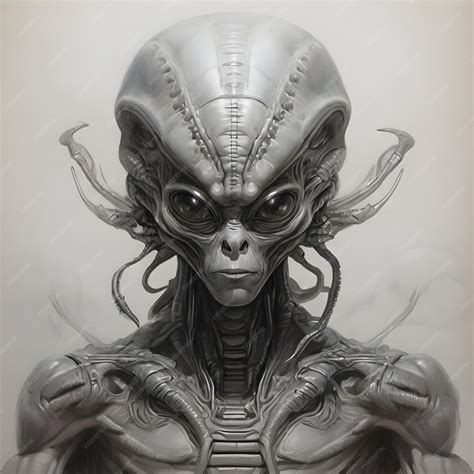 Alien Drawing Realistic 的图像结果