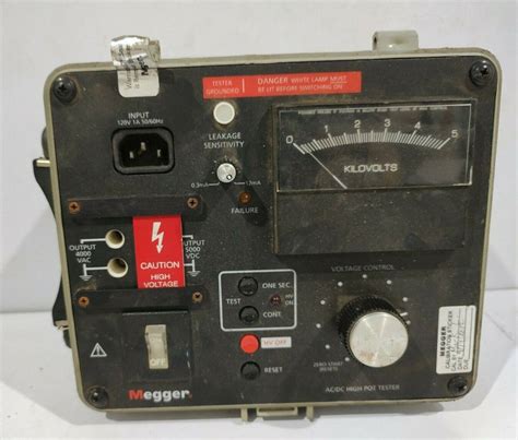 Megger 230425 AC/DC High-Pot Tester – S N Marine