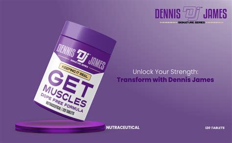 Dennis James Signature Series Get Muscles | Dope-Free Formula | 120 ...