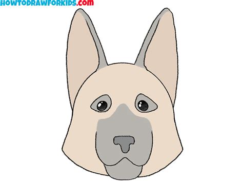 Easy To Draw German Shepherd at genmessiahblog Blog