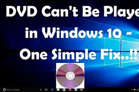 Image result for Why Won't DVD Play On Windows 10