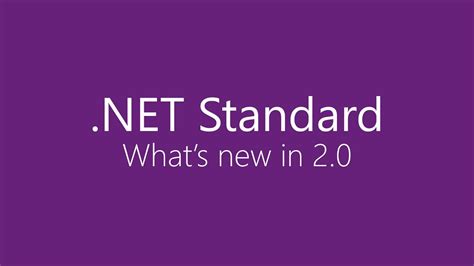 .NET Standard - What