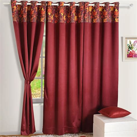 Buy SWAYAM Set of 2 Printed Blackout Door Curtains from Swayam at just ...