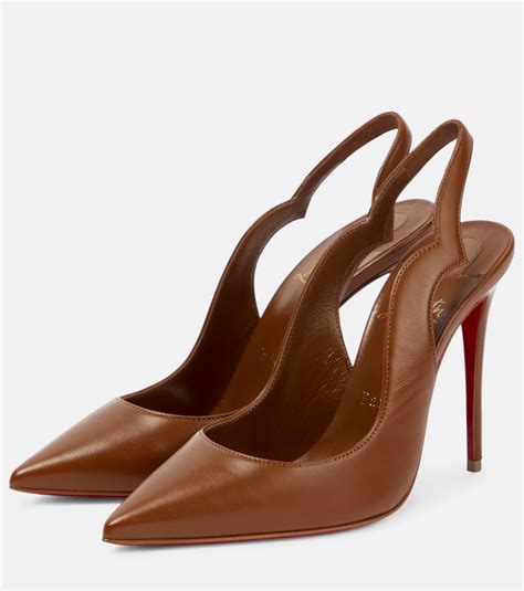 Nudes Hot Chick leather pumps in brown - Christian Louboutin | Mytheresa