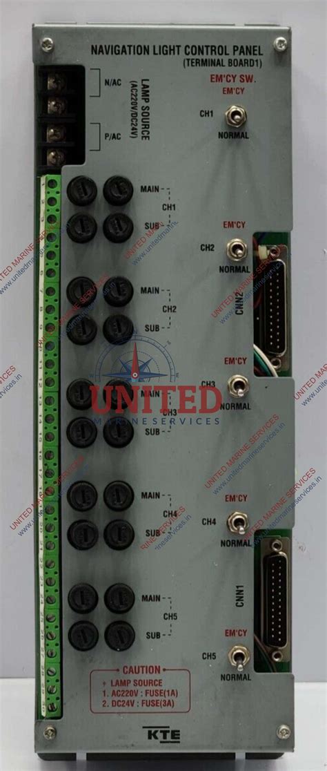 KT ELECTRIC NAVIGATION LIGHT CONTROL PANEL TERMINAL BOARD1 | United ...