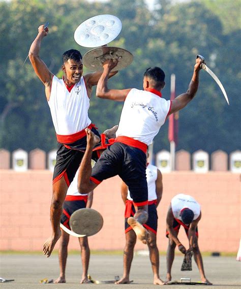 Indian Army Cadets Display Combat Skills