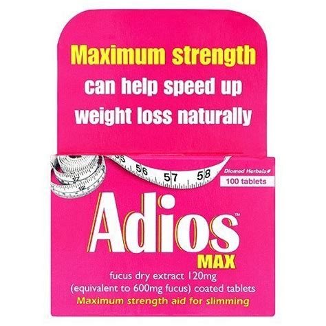 Buy Adios Max Maximum Strength s - 100 s by Dendron Ltd Online at ...
