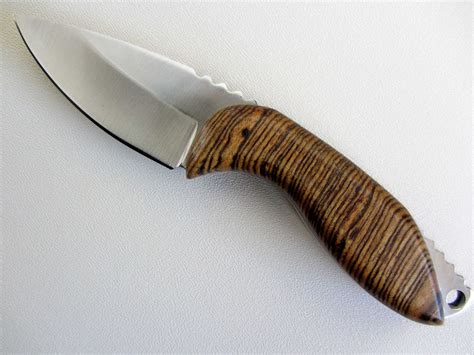 Handmade Skinner Knife - Bocote Wood Handle - Stainless Steel Blade ...