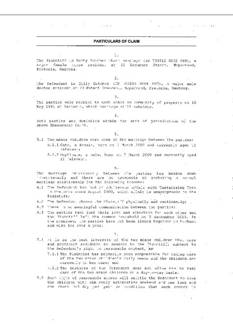 Bill of particulars template - kotithemes