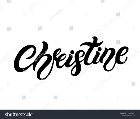 Christine Name Logo