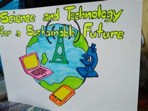 Science and Technology Poster Drawing 的图像结果