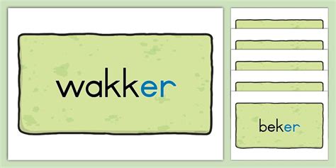 Graad 3 Klanke -er en -el Woordmuurkaarte (teacher made)