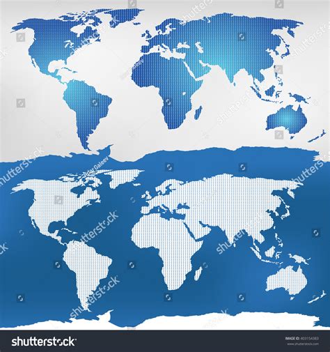 Vector Mercator Projection World Map 的图像结果