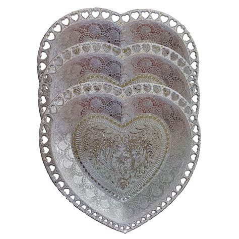 Kamdhenu Handicraft Serving Tray, Plastic Silver Finish Serving Tray ...