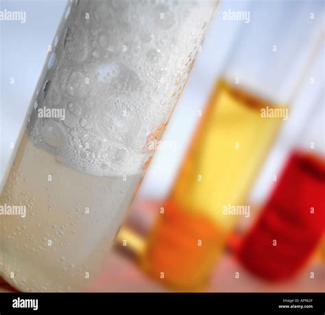 chemical reaction in a test tube Stock Photo - Alamy