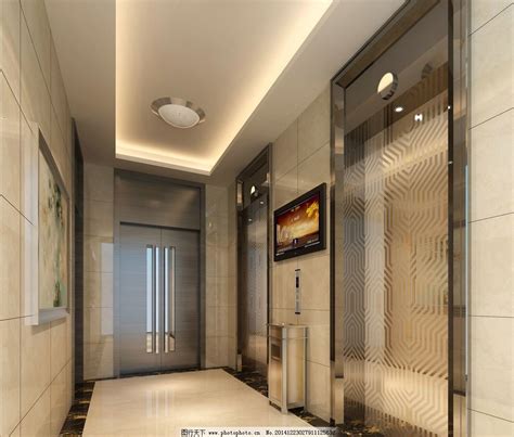 电梯厅效果图设计图__室内设计_环境设计_设计图库_昵图网nipic.com