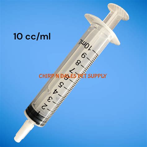Syringe 10 cc/ml (1 unit) - Chirp N Dales Pet Supply