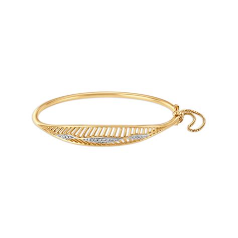 14KT Yellow Gold Diamond Bangle