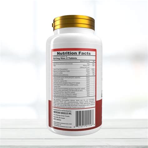 Americanz Muscles Professional Test+ 90 Tablets – Testosterone Support ...