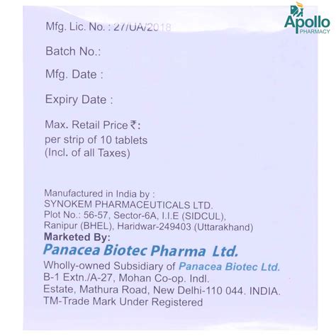 Tenepan-M 500 Tablet 10's Price, Uses, Side Effects, Composition ...