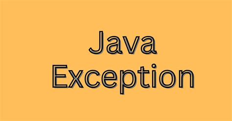 Image result for Java Exception Error