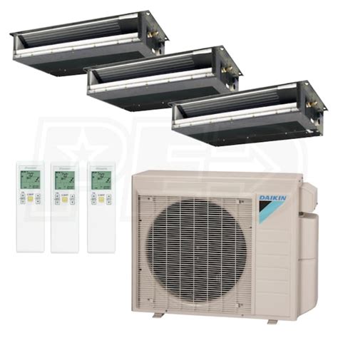 Daikin MXS Concealed Duct 3-Zone System - 36,000 BTU Outdoor - 9k + 12k ...