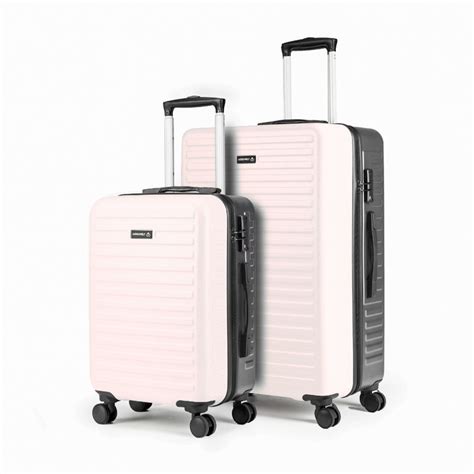 Buy Assembly Large Check-in Luggage & Cabin Trolley Set of 2-Two Tone ...