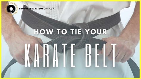 How To Tie Your Karate Belt Shotokan Karate Online Tutorials