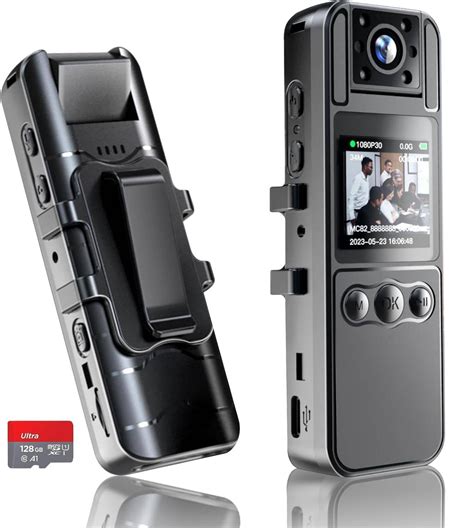 Amazon.com : KONPCOIU Body Camera with Audio Recording, Portable ...