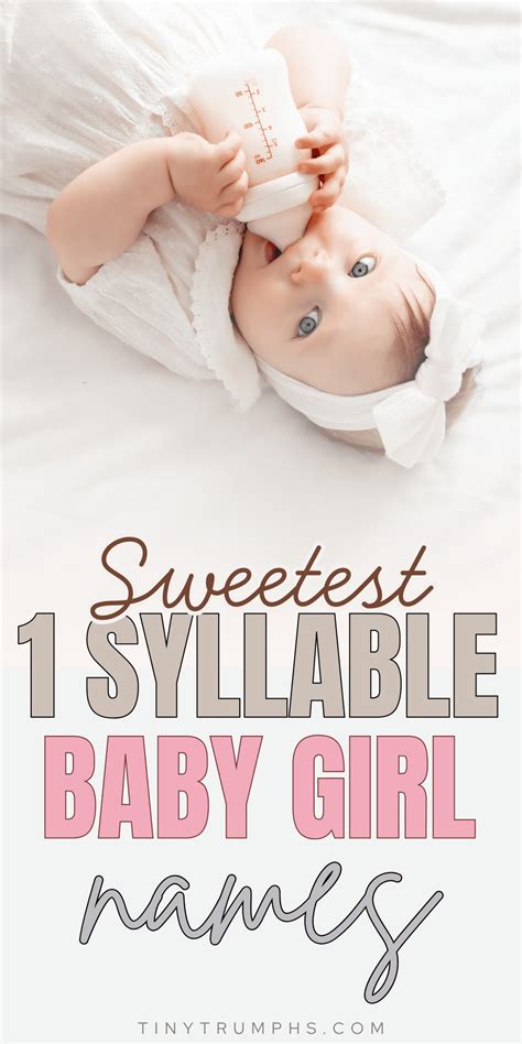 Cutest One Syllable Girl Names and Meanings - Tinytruimphs