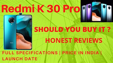 Redmi K 30 Pro – Specifications | Features | Price in India 2020 ...