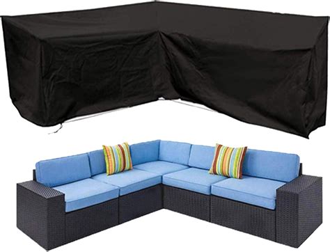 Buy Oslimea Patio V-Shaped Sectional Sofa Cover Waterproof Outdoor ...