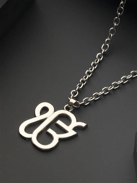 Bold by Priyaasi Ek Onkar Pendant with Silver-Plated Link Chain for Me