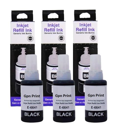 GPN PRINT Refill Ink for Use in Ep- L361 Multi-Function Printer -Black ...