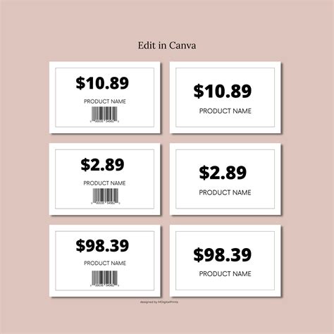Retail Sale Price Tags