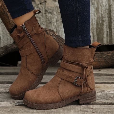 Womens Boots Winter Boots New Women Ankle Boots Warm Plush Woman Shoes