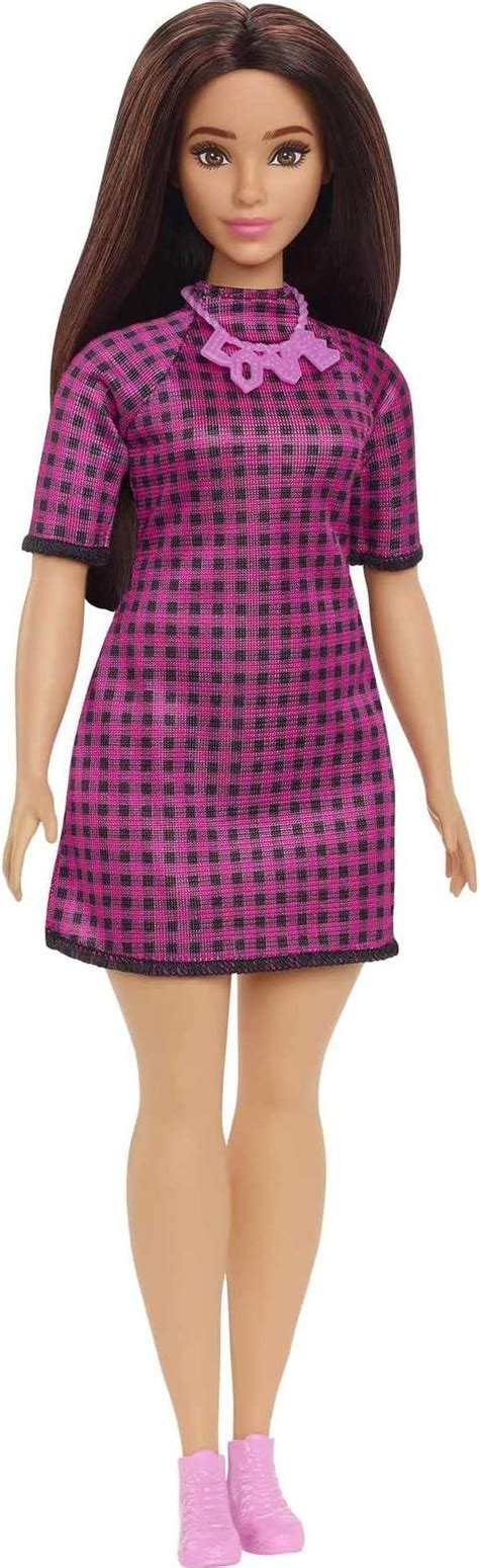 Barbie Fashionistas Doll #188, Curvy, Black Hair, Pink & Black ...