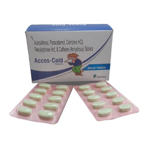 ACCOS-COLD TABLETS AROVEA LIFESCIENCES
