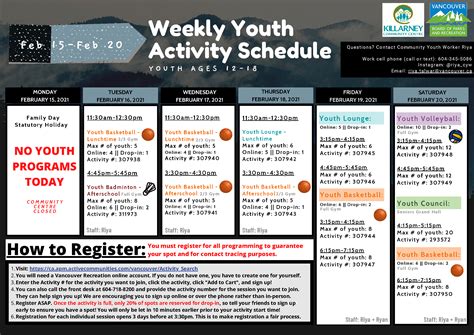 Image result for Activity Program Example