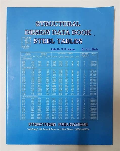 Buy Structural Design Data Book Steel Tables (Structural Publications ...