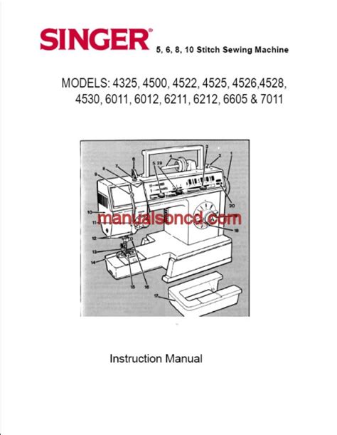 Image result for Singer Sewing Machine Operating Manuals 4530C