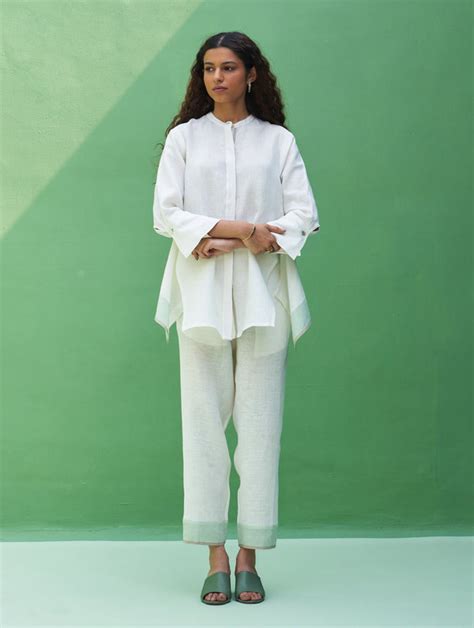 Women's Linen Co-ord Sets | Silk & Hand Embroidered Co-ord Sets – Manan